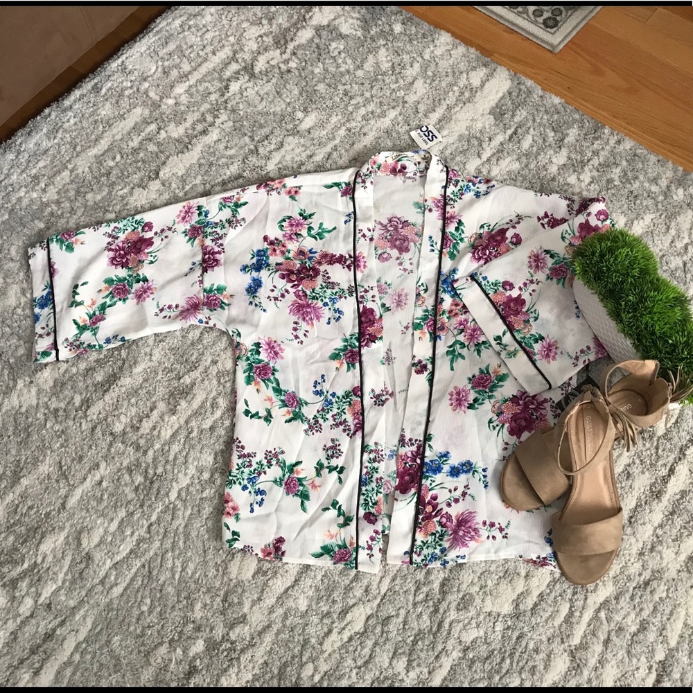 Kimono Floral Blouse